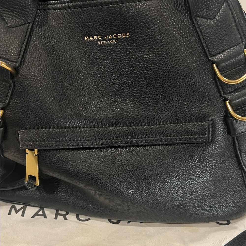 Marc Jacobs Black Crossbody Bag with Gold Accents - Picture 2 of 7